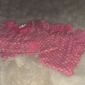 Victoria's Secret Pink Cozy Polka Dot Pajamas